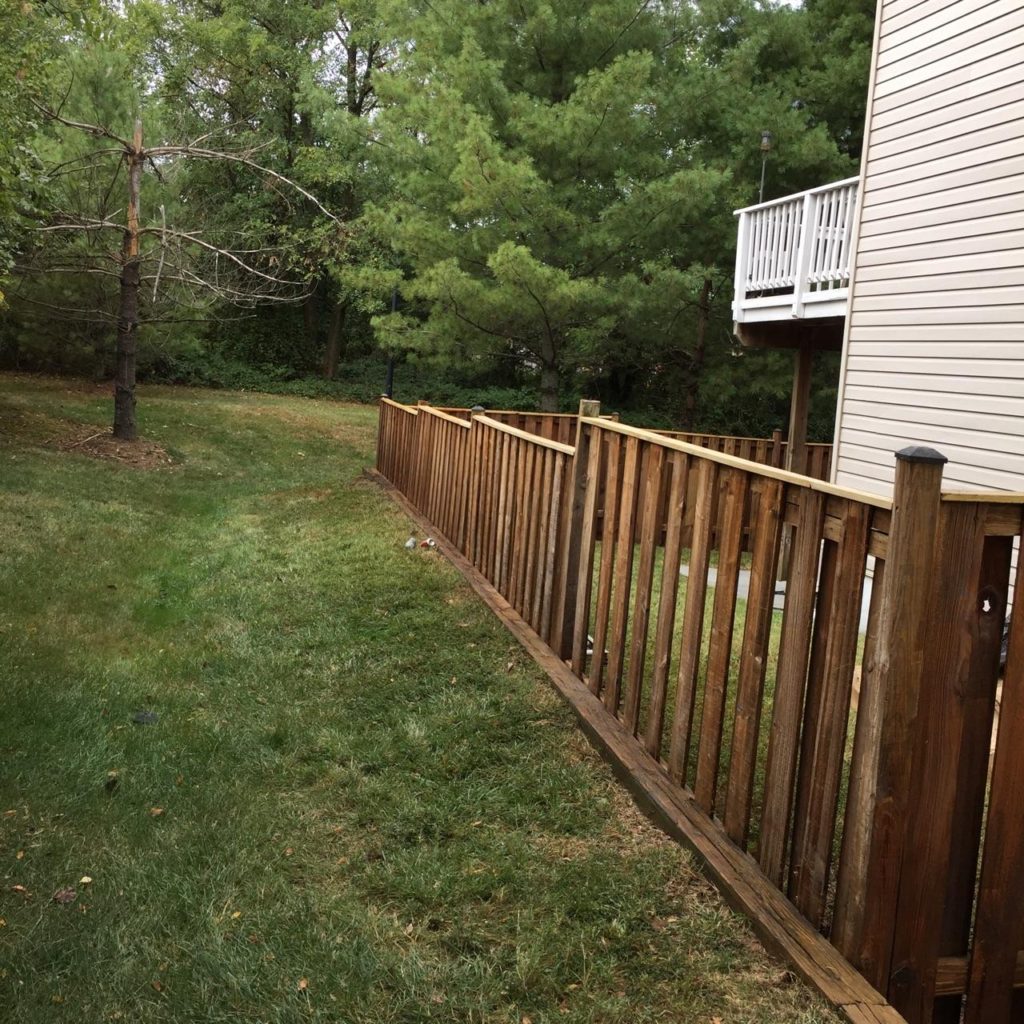 Stained fence by Expert Handyman